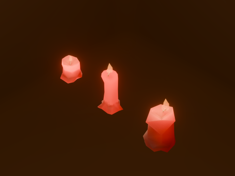Fantasy Candle 3D Model