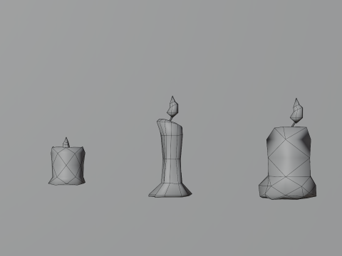 Bougie Fantaisie Modèle 3D