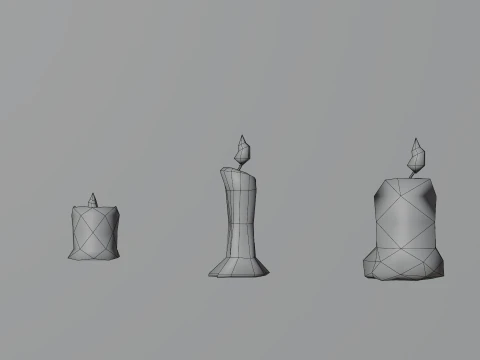 Fantasy Candle 3D Model