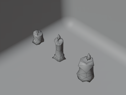 Bougie Fantaisie Modèle 3D