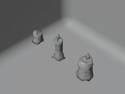 Fantasy Candle 3D Model