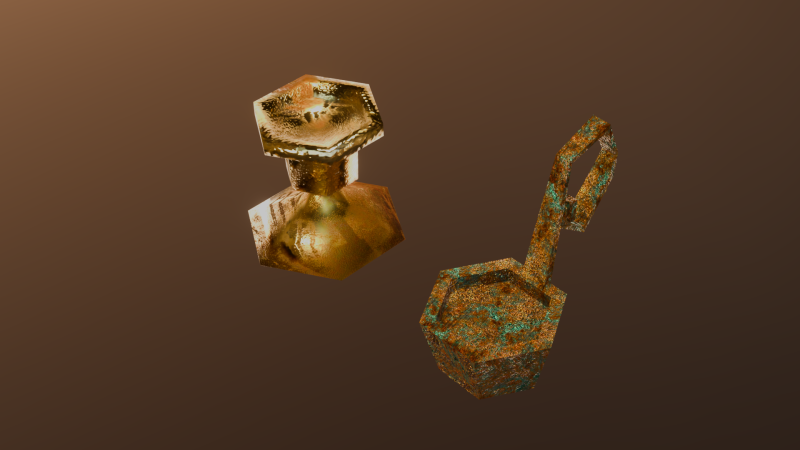 Старые подсвечники 3D Модель .c4d .max .obj .3ds .fbx .stl .blend 