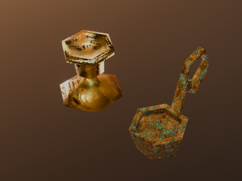 Stare świeczniki Model 3D