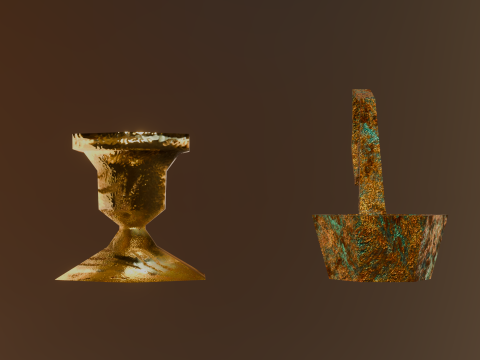 Старые подсвечники 3D Модель