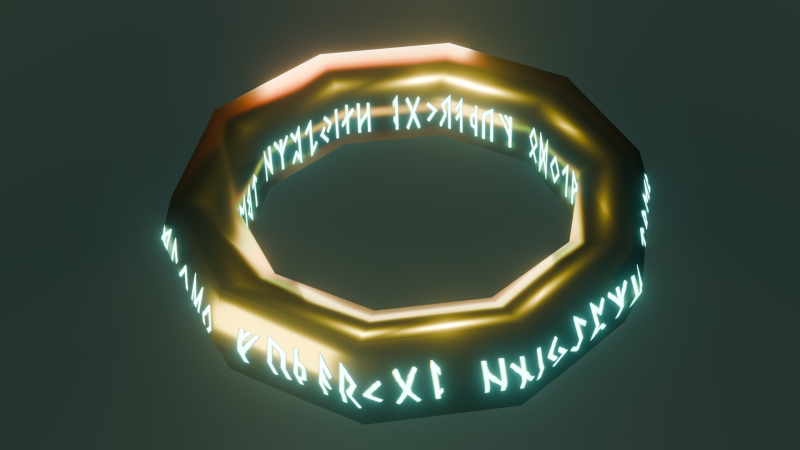 Кольцо силы 3D Модель .c4d .max .obj .3ds .fbx .stl .blend 