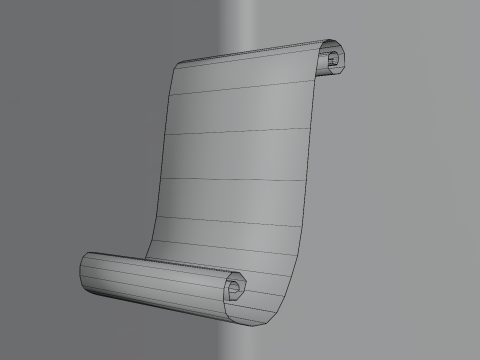 Старый свиток 3D Модель