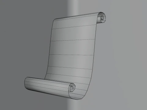 Old Scroll 3D Model