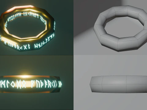 Witch Elements Pack 3D Model