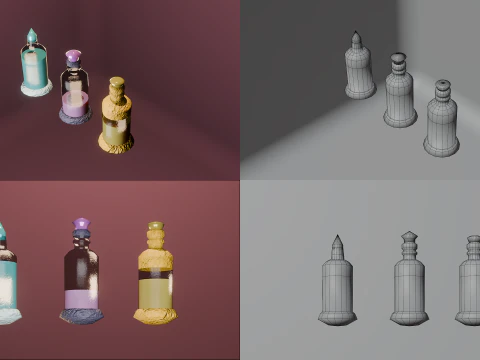 Witch Elements Pack 3D Model