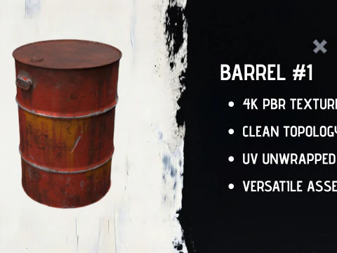 バレル 3Dモデル