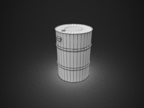 Бочка 3D Модель