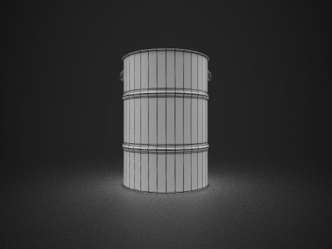 Бочка 3D Модель