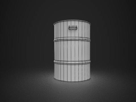 Бочка 3D Модель