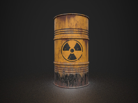 Radioactive Barrel 3D Model