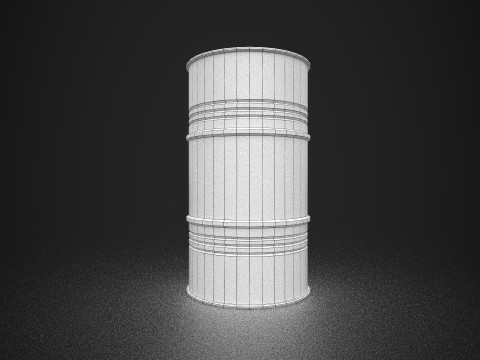Radioactive Barrel 3D Model