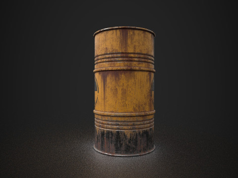 Radioactive Barrel 3D Model