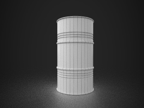 Radioactive Barrel 3D Model