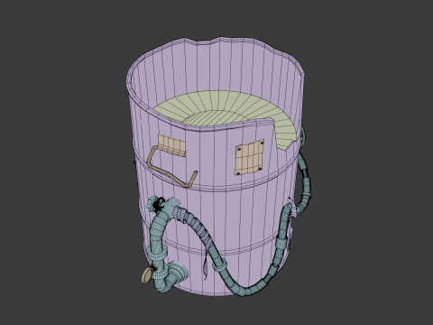 Biohazard Barrel 3D Model