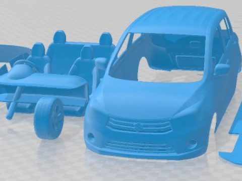 Suzuki Maruti Celerio 2014 Printable Car 3Dプリントモデル