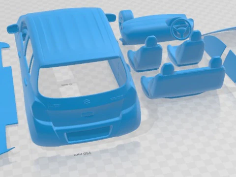 Suzuki Maruti Celerio 2014 Printable Car 3D Print Model