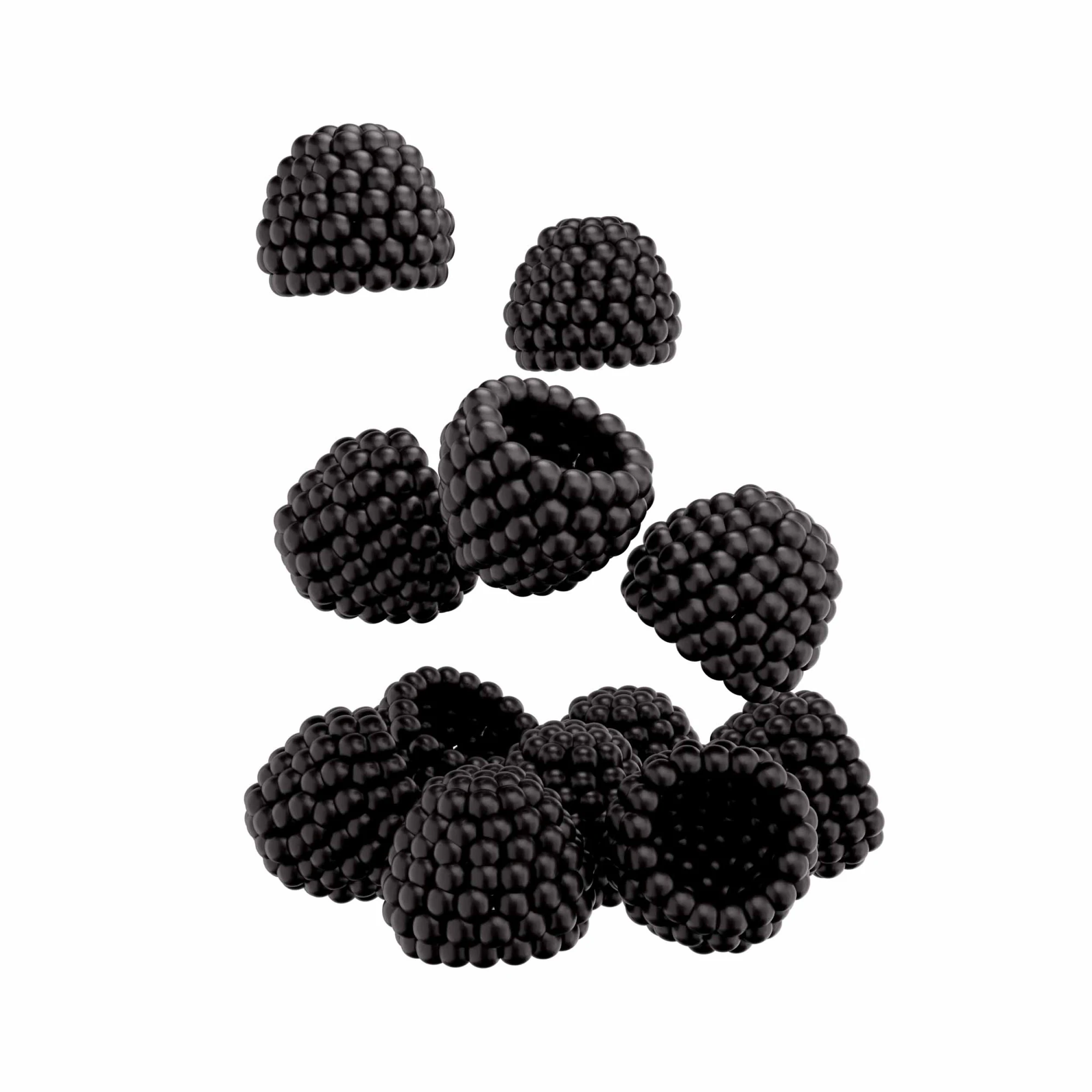 Blackberry 3D Model .c4d .max .obj .3ds .fbx .stl .blend 