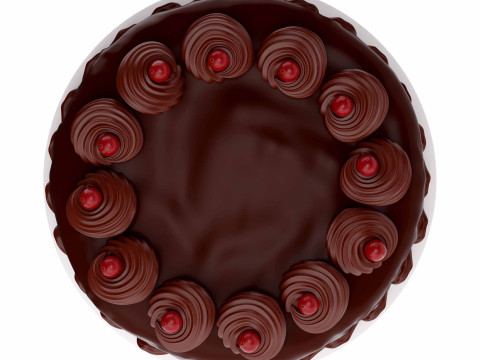 Chocolate cake Model 3D