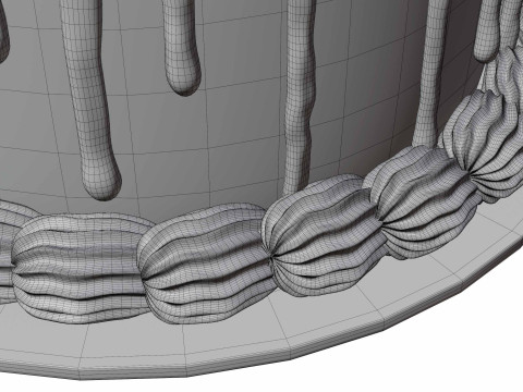 Chocolate cake Model 3D