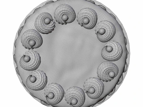Chocolate cake 3D Model