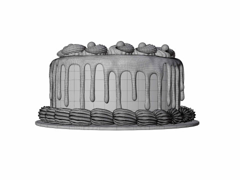 Chocolate cake Model 3D