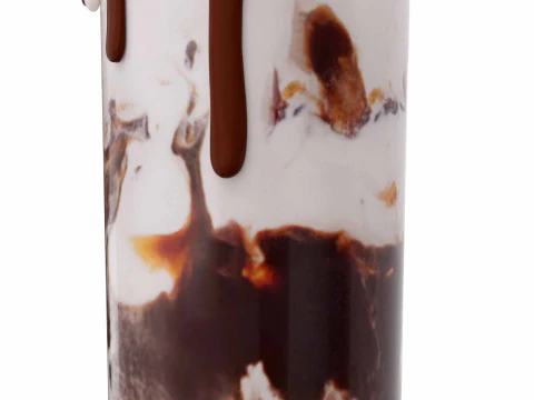 Chocolate ice cream 3D Model