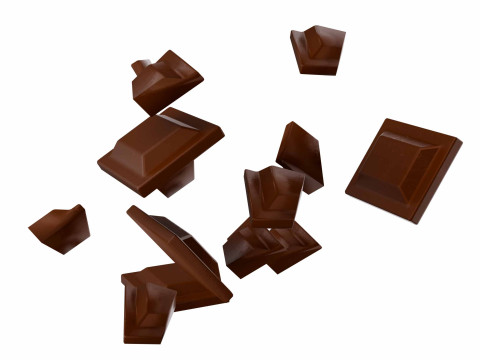 Chocolate piece 3D Модель