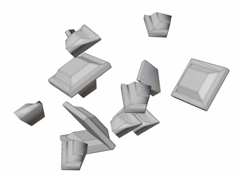 Chocolate piece 3D Model