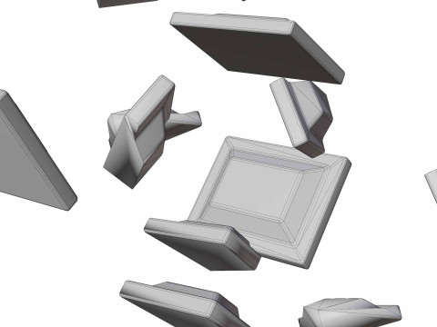 Chocolate piece 3D Model