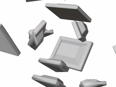 Chocolate piece 3D Model