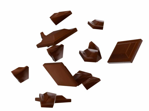 Chocolate piece 3D Model
