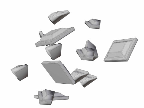 Chocolate piece 3D Model