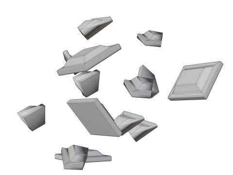 Chocolate piece 3D Model