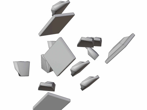 Chocolate piece 3D Model