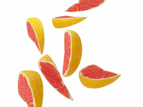 Grapefruit 3D मॉडल