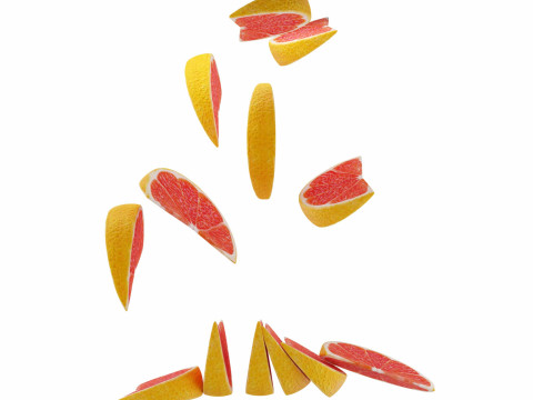 Grapefruit 3D मॉडल
