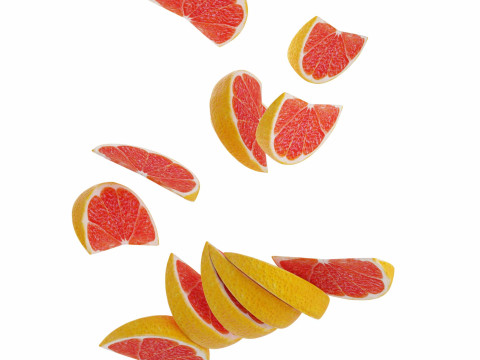 Grapefruit 3D मॉडल