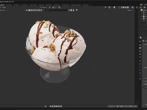 Ice cream 3D Model
