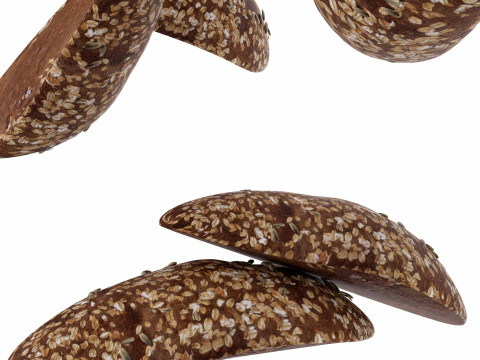 Multigrain Bread 3D Модель