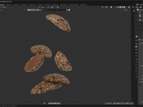 Pan Multicereales Modelo 3D