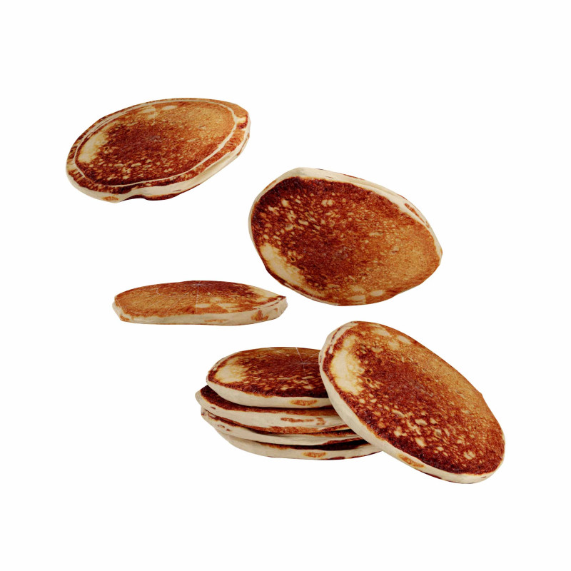 Pan cake 3D 모델 .c4d .max .obj .3ds .fbx .stl .blend 