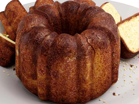 Фунтовый пирог 3D Модель