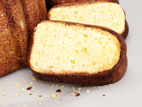 Pound cake Modèle 3D