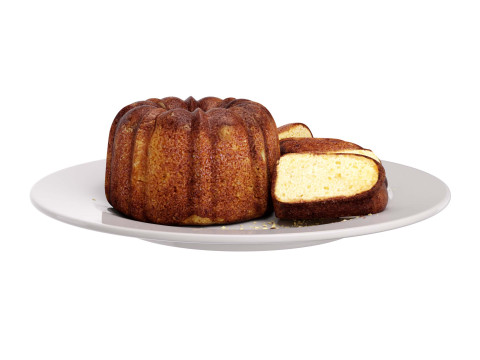 Pound cake Modèle 3D