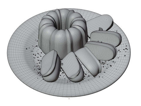 Pound cake Modèle 3D