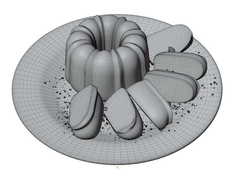 Фунтовый пирог 3D Модель